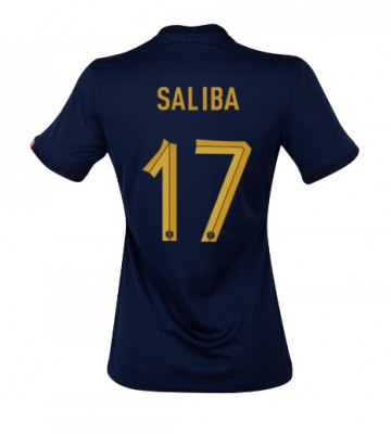 Frankrike William Saliba #17 Hemmatröja Kvinnor VM 2022 Kortärmad